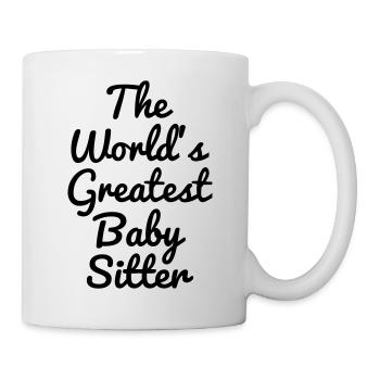 Babysitter Babysitting Baby-sitter Baby sitting - Mug - white - Right