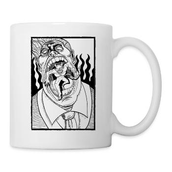 Mal à l'intérieur - Mug blanc - blanc - Droite