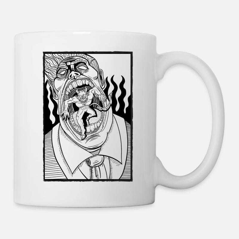 Mal à l'intérieur - Mug blanc - blanc