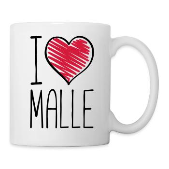 i love malle - Tasse - Weiß - Rechts
