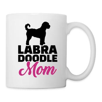 Labradoodle - Tasse - Weiß - Rechts