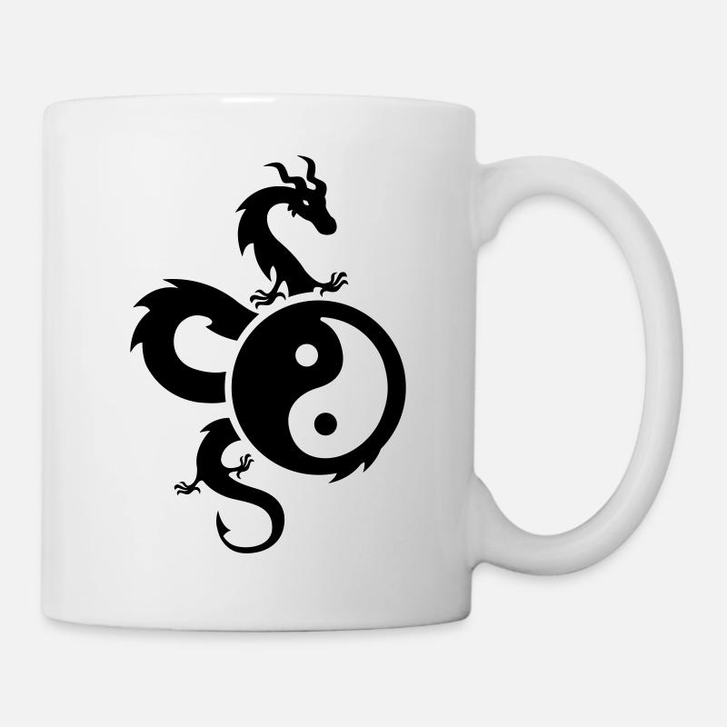 yin yang - Tasse - Weiß