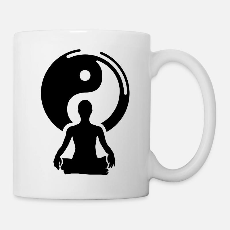 méditation - Mug blanc - blanc