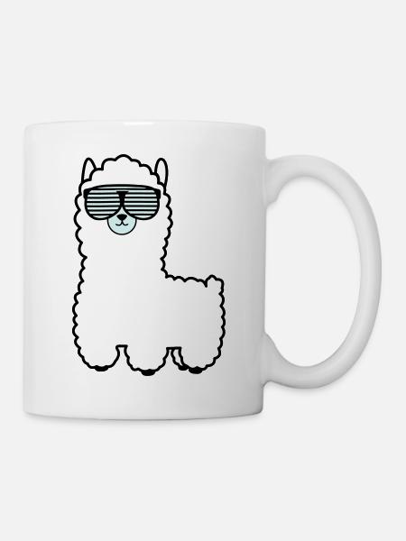lama_002 - Mug blanc - blanc