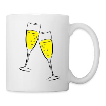 sekt design glas - Tasse - Weiß - Rechts