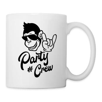 monkey cool party crew - Tasse - Weiß - Rechts