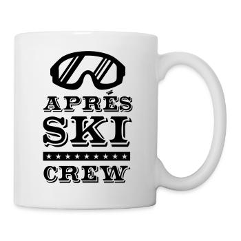 apres ski crew brille - Tasse - Weiß - Rechts