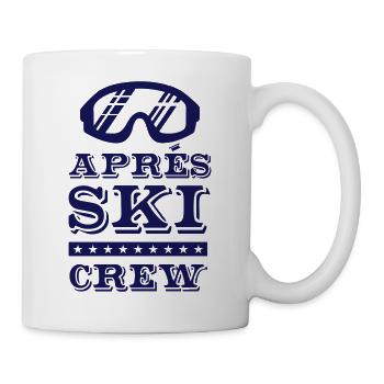 apres ski crew brille - Tasse - Weiß - Rechts