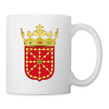 Armoiries 2000px du Royaume de Navarre Var - Mug blanc - blanc - Droite