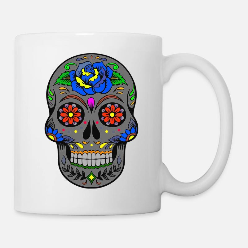 Totenkopf - Tasse - Weiß