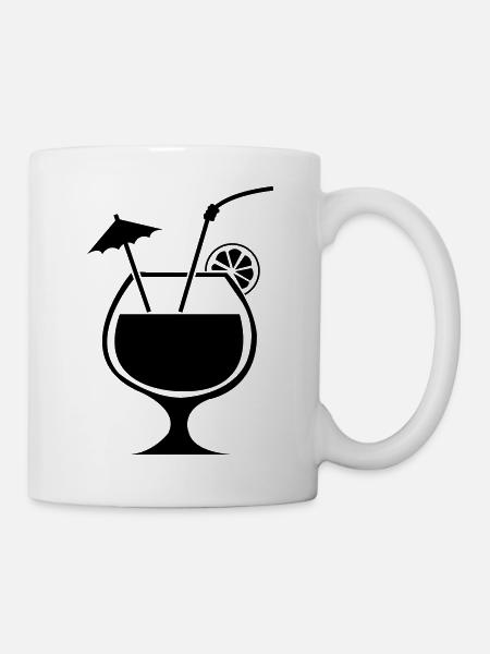 cocktail - Tasse - Weiß