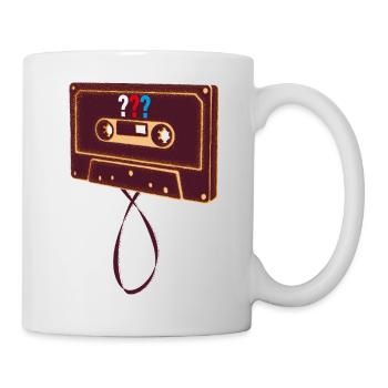 Die Drei ??? Kassette - Tasse - Weiß - Rechts