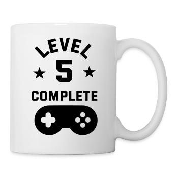5th birthday level complete - Mug - white - Right