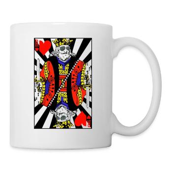 Roi de coeur - Mug blanc - blanc - Droite