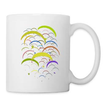 Paragliding Cross - Cross paragliding gleitschirm - Mug - white - Right