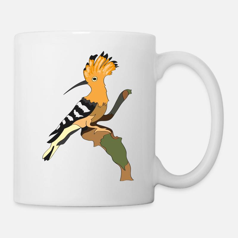 Wiedehopf - Tasse - Weiß