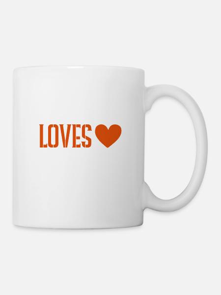 Jesus liebt dich herz - Tasse - Weiß