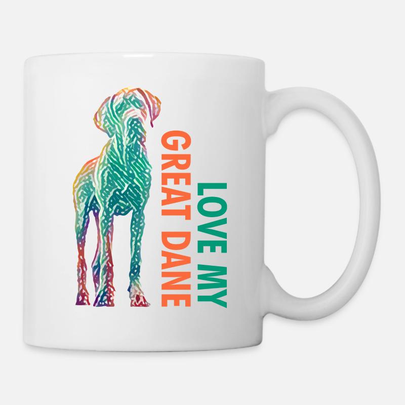 Love My Great Dane - Mug blanc - blanc
