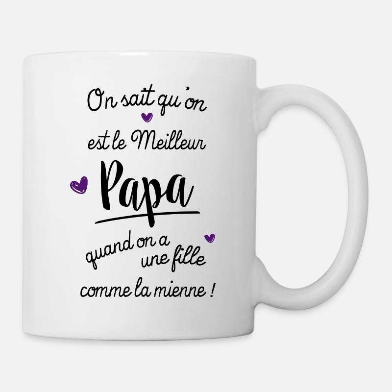 meilleur papa - Mug blanc - blanc