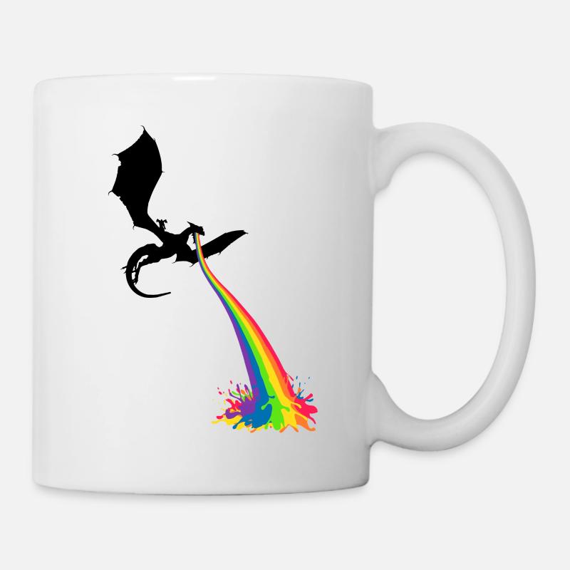 Rainbow Dragon - Mug - white