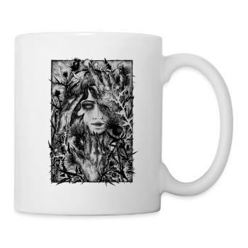 Sorcière chardon - Mug blanc - blanc - Droite