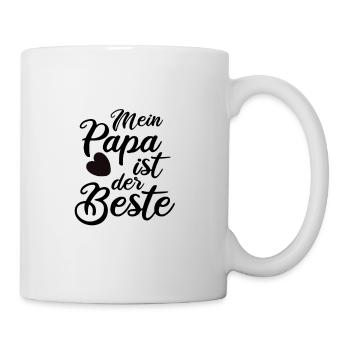 Mein Papa ist der Beste - Tasse - Weiß - Rechts