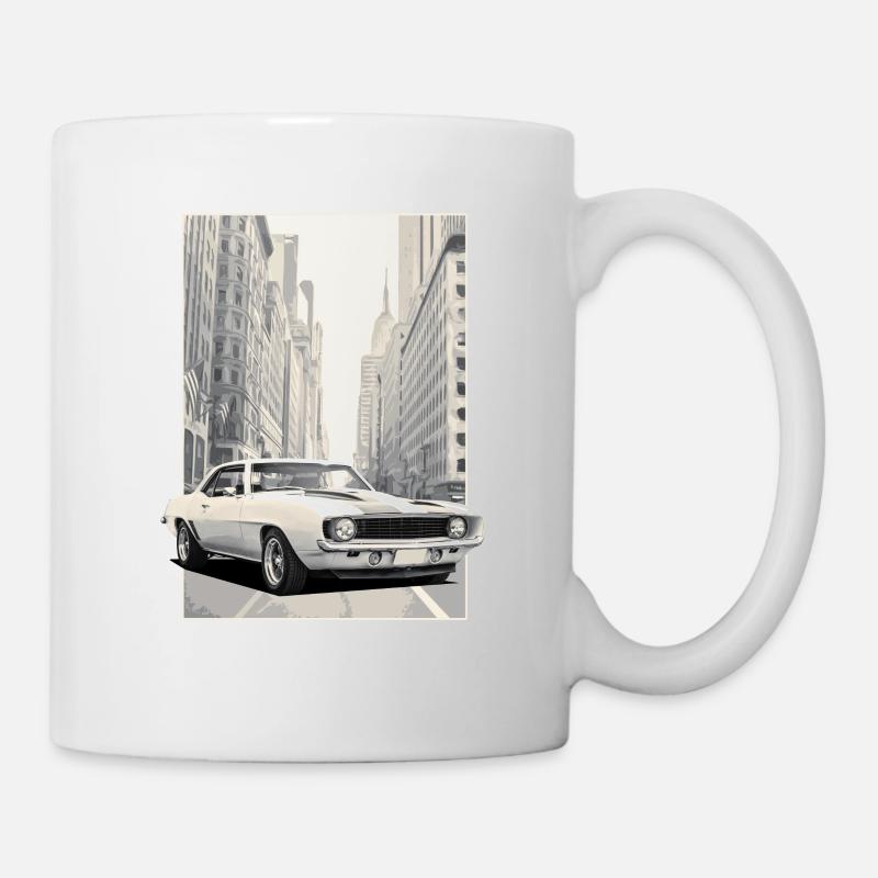 Vintage Cam 17 Skyline - Mug blanc - blanc