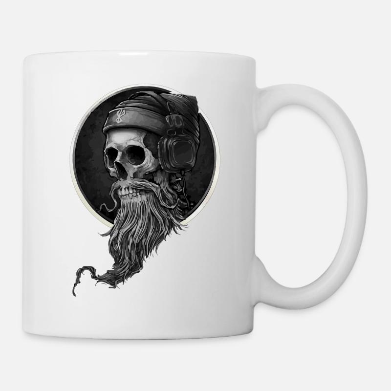 Wikingerschädel - Tasse - Weiß