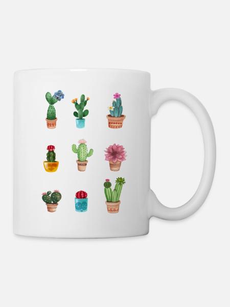 Kaktus - Tasse - Weiß