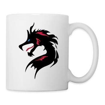 ❤️👄🐉Cool Dragon Head-I Love Dragon- 龍 - Mug blanc - blanc - Droite