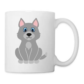 Loup - Mug blanc - blanc - Droite