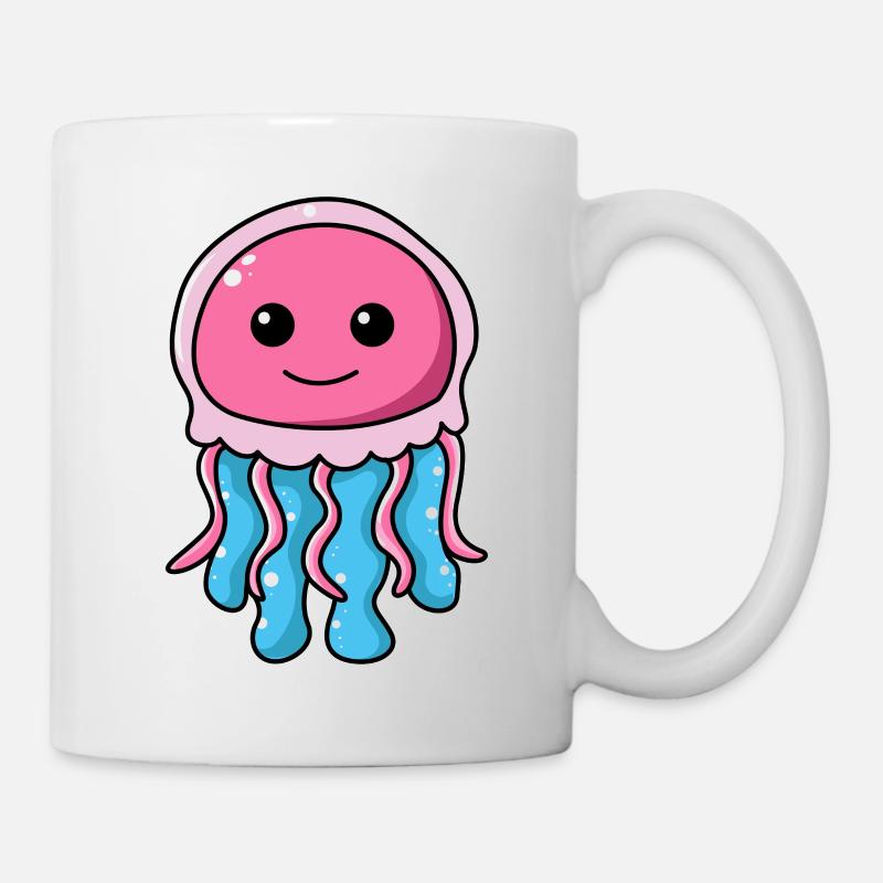 Qualle - Tasse - Weiß