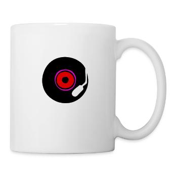 Music sound song record loud old school vinyl - Mug - white - Right