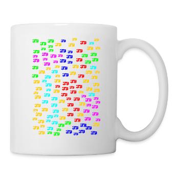 Small colorful mobile homes - Mug - white - Right