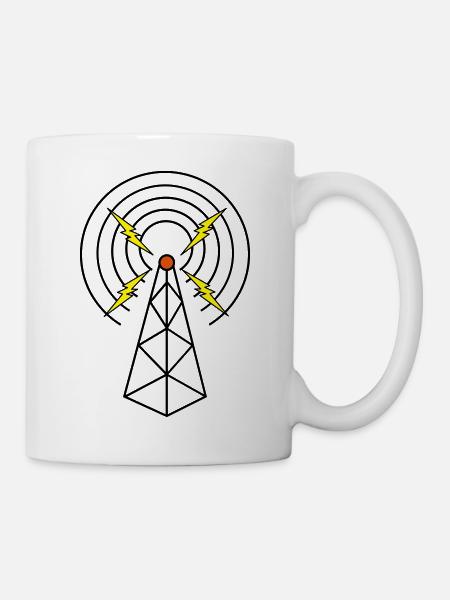 Tower ham radio - Mug - white
