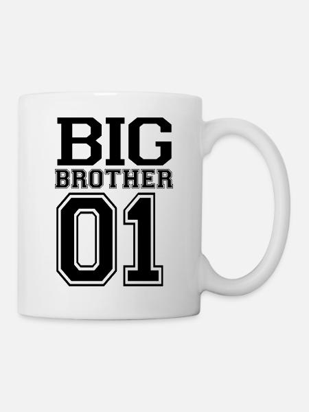 BIG BROHER 01. Conjunto de hermanos. - Kop/krus - hvid