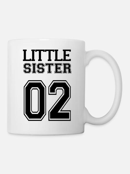 litlle sister 02. Ein Set für Geschwister. - Tasse - Weiß