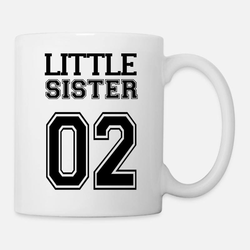 petite soeur 02. Un ensemble pour frères et sœurs. - Mug blanc - blanc