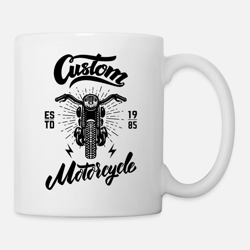 Moto personnalisée - Mug blanc - blanc