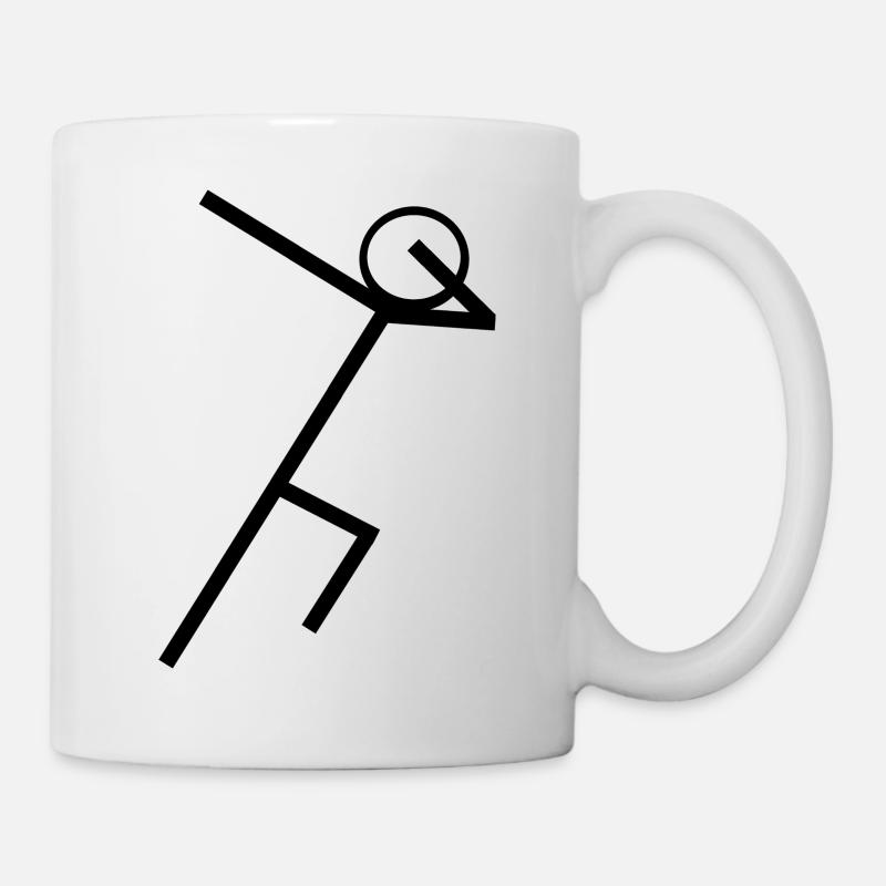 Stickman dabbing - Tasse - Weiß