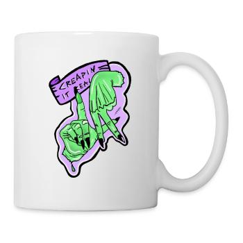 Creapin it vraie sorcière verte Halloween - Mug blanc - blanc - Droite