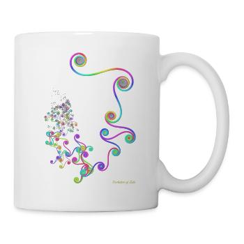 Evolution of Zeta - sehr bunt und im Format 3:2 - Tasse - Weiß - Rechts