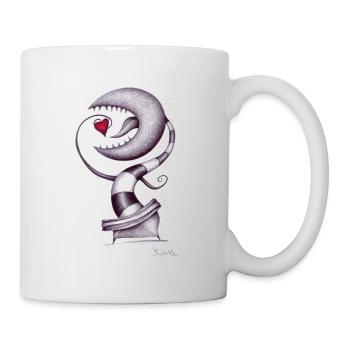 Carnivorous Plant Eats Love - Mug - white - Right