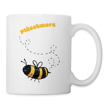 Plüschmors Plattdeutsch Geschenkidee - Tasse - Weiß - Rechts