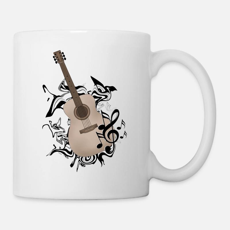 Gitarre - Tasse - Weiß