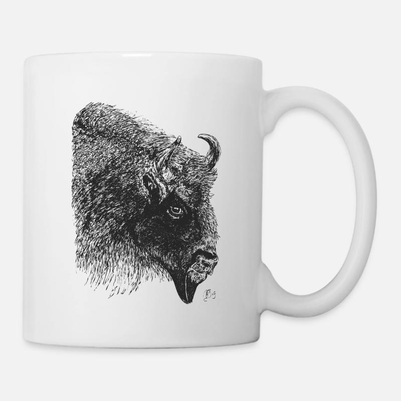 Bison - Tasse - Weiß