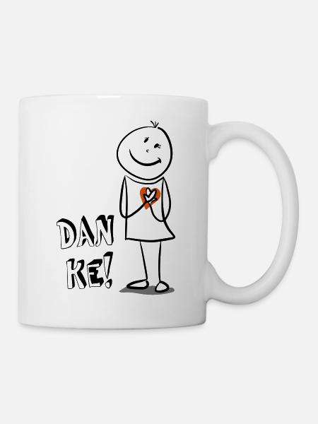 Danke - Tasse - Weiß
