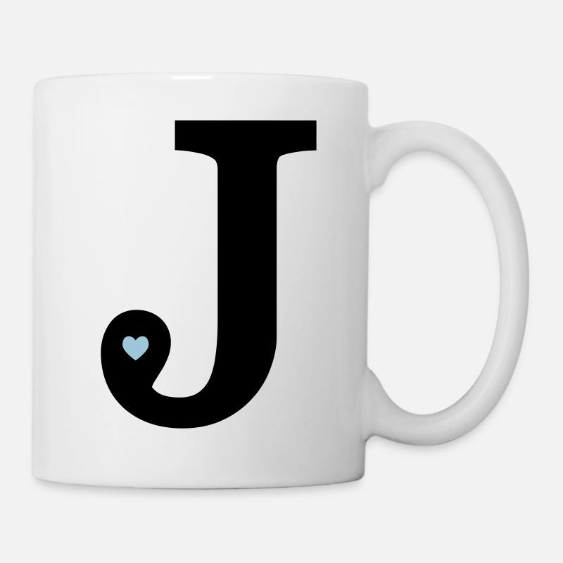 Letter J initial - Mug - white