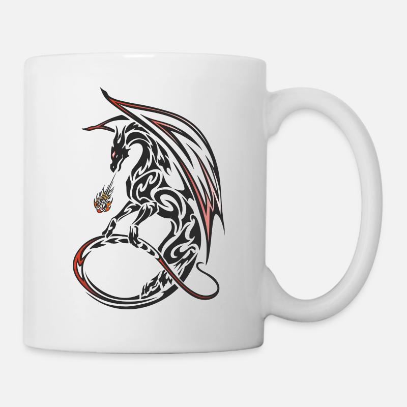 Stammesdrache - Tasse - Weiß