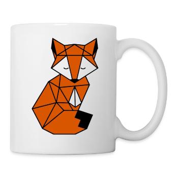 Origami-Fuchs - Tasse - Weiß - Rechts
